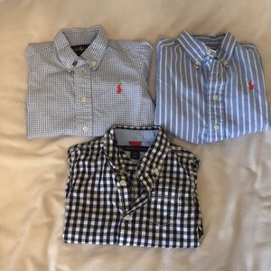 BUNDLE! Long sleeve button up shirts for baby boy